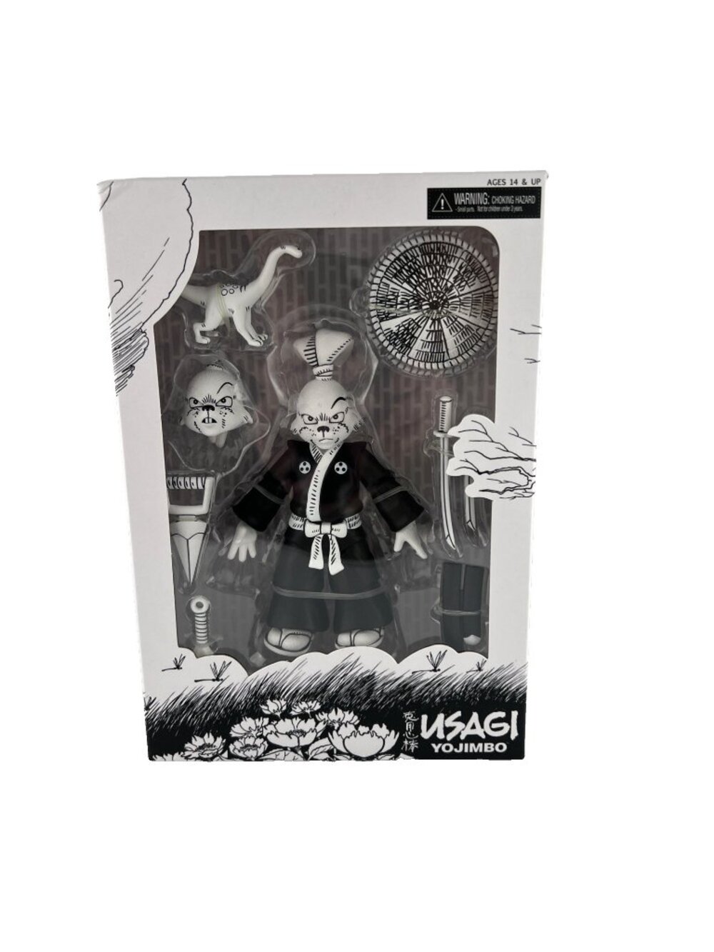 NECA Usagi Yojimbo Black White Teenage Mutant Ninja Turtles TMNT Figure